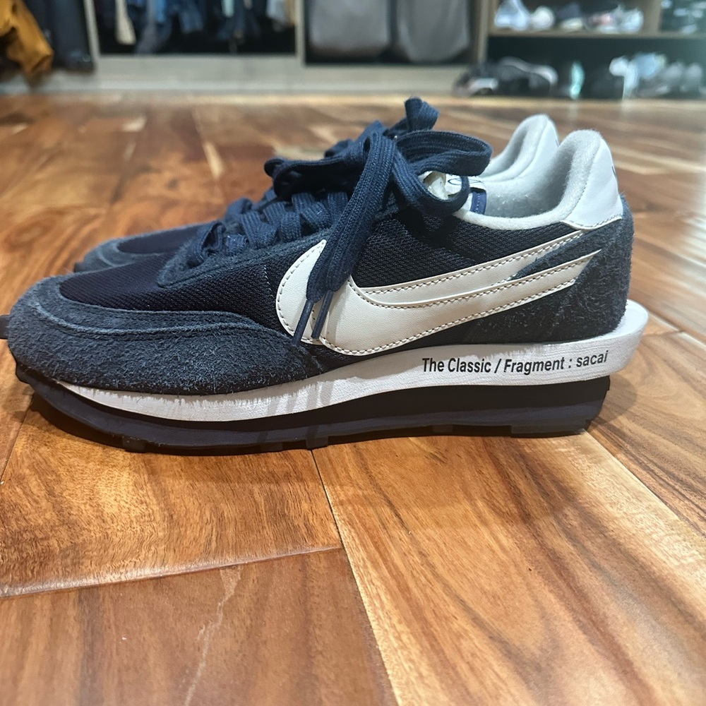 Nike Blue and White Sacal Sneakers